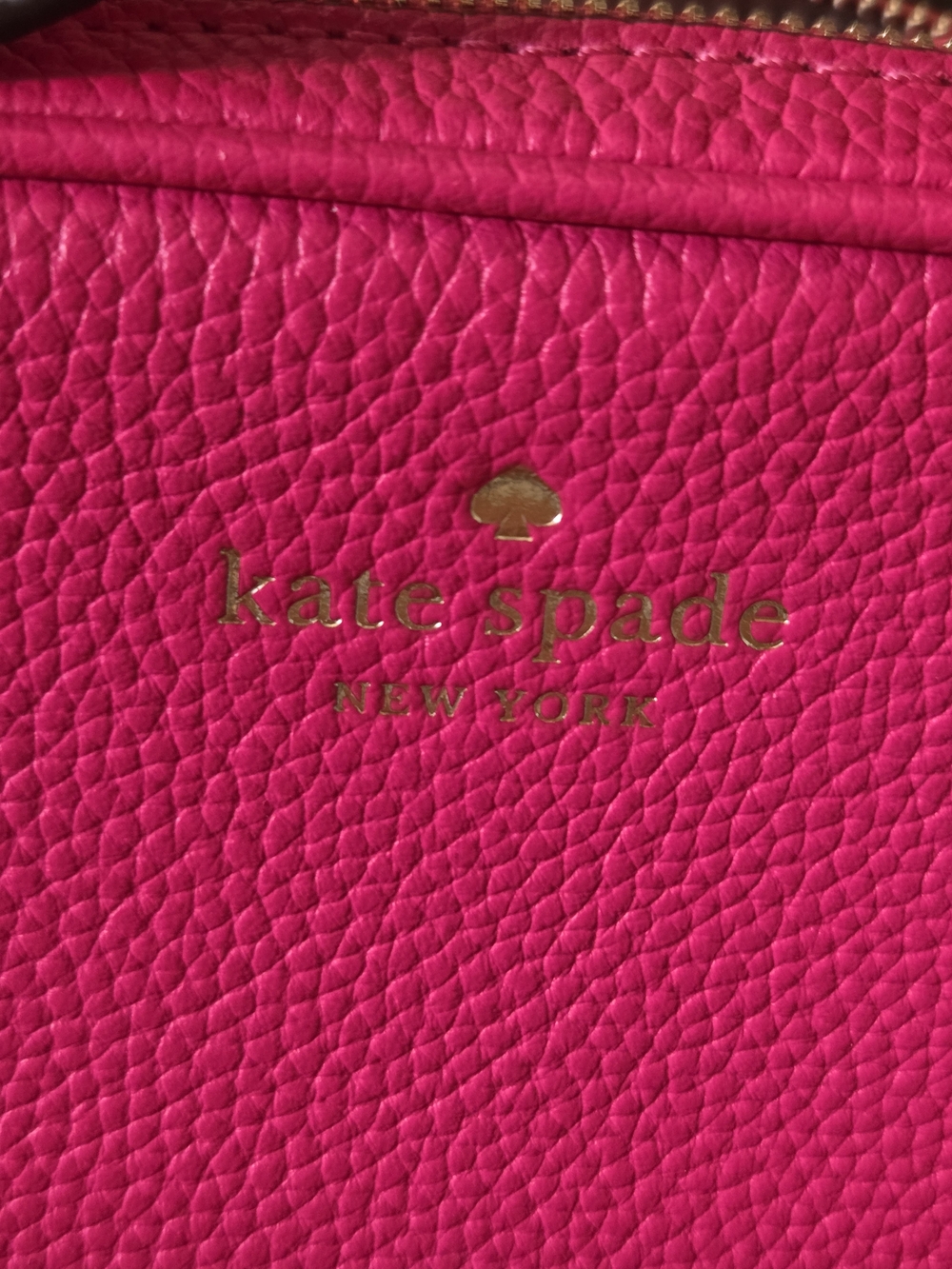 Kate Spade New York Mulbery Pyper Pebbled Leather Crossbody Bag in Hot Pink - Picture 4 of 6